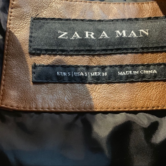 Zara Leather Biker Jacket - Picture 3 of 4